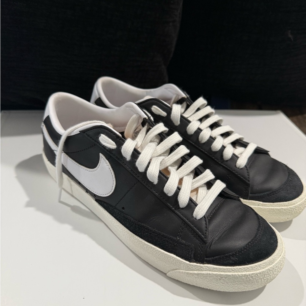 Nike Black and White Low-Top Sneakers